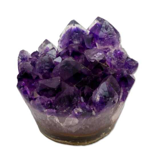 Amethyst Druse Cupcake Uruguay 338g - polierter Rand Amethystdruse - A Qualität #5978