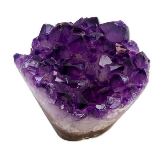 Amethyst Druse Cupcake Uruguay 460g - polierter Rand Amethystdruse - A Qualität #5976