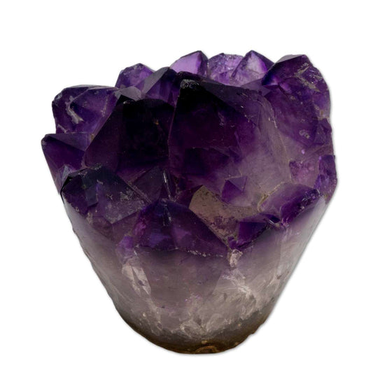 Amethyst Druse Cupcake Uruguay 266g - polierter Rand Amethystdruse - A Qualität #6220