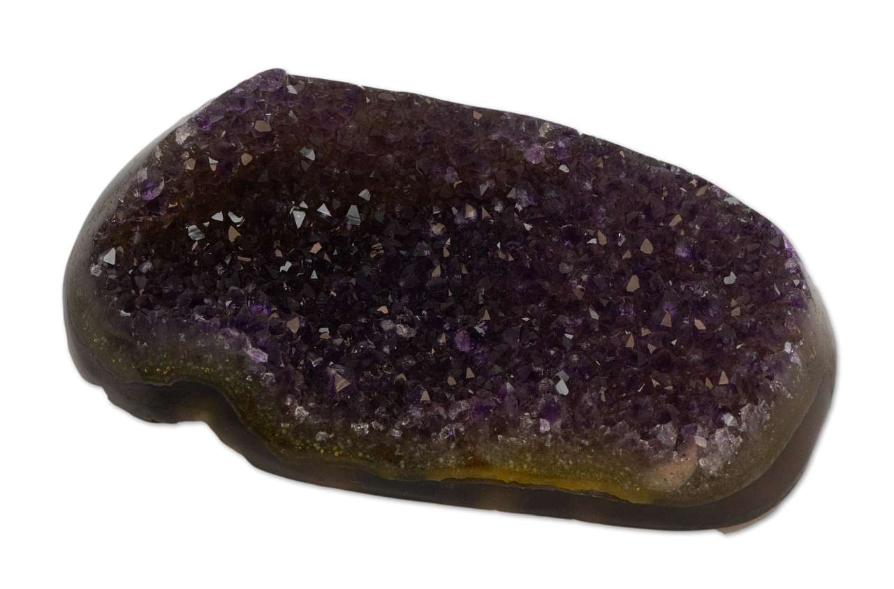 Amethyst Stufe Uruguay 189g - Amethystdruse - Amethyst Druse - polierter Rand - AA Qualität #6089