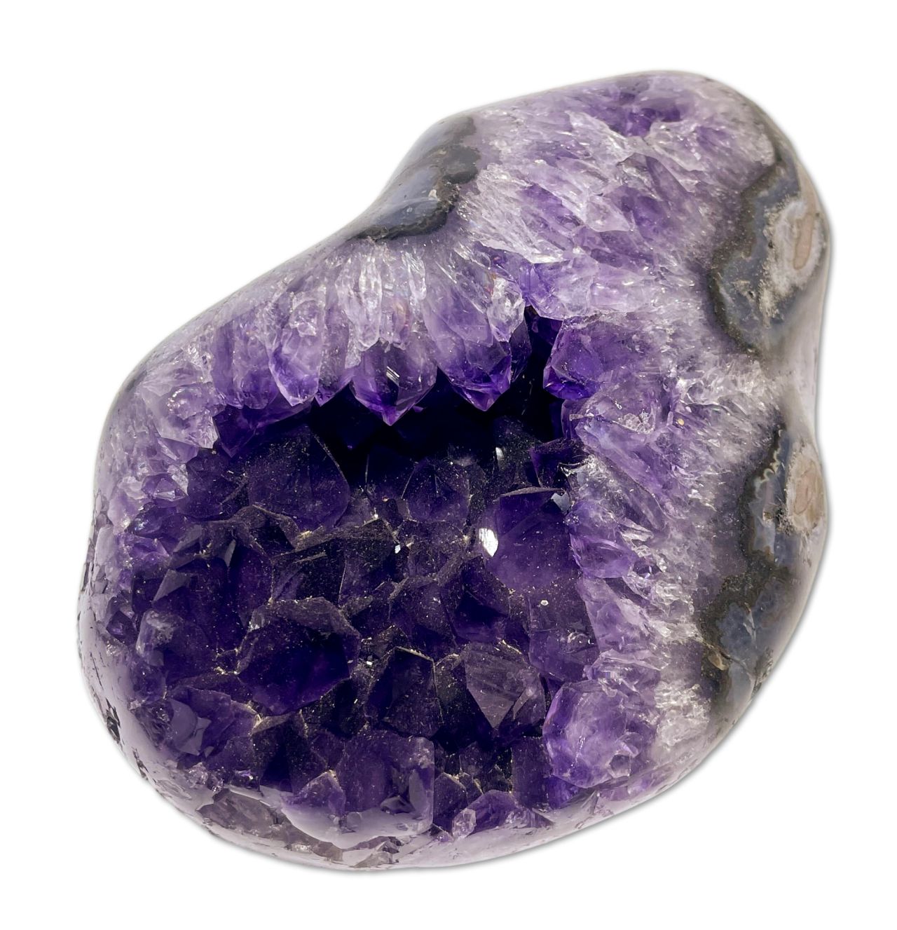 Amethyst Stufe Uruguay 1125g - polierter Rand - Amethystdruse - Edelstein - Mineralien - AA Qualität #5207