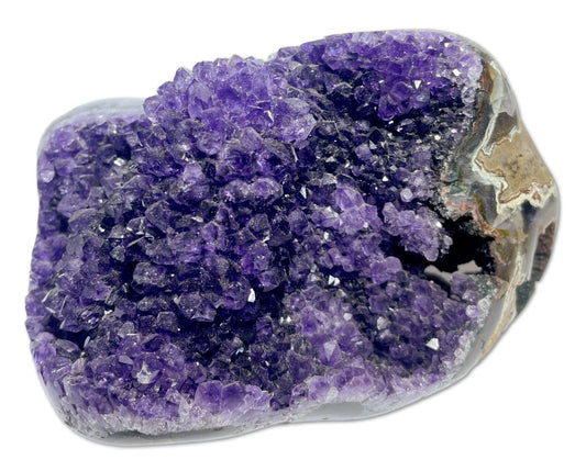 Amethyst Stufe Uruguay 1297g - Amethystdruse - polierter Rand - Edelstein - Mineralien - AA Qualität #5218