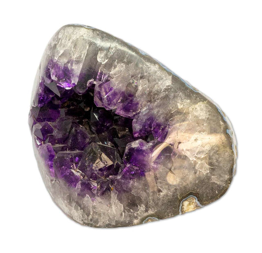 Amethyst Stufe Uruguay 1204g - Amethystdruse - Amethyst Druse - polierter Rand - Mineralien - AA Qualität #6095