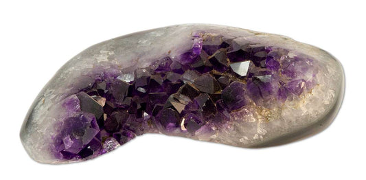 Amethyst Stufe Uruguay 1387g - Amethystdruse - Amethyst Druse - polierter Rand - Mineralien - AA Qualität #6213