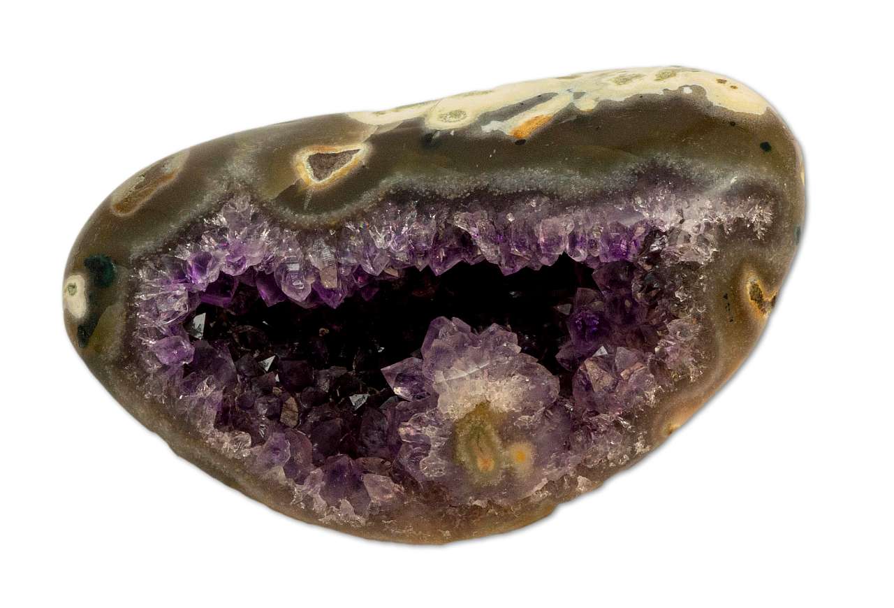 Amethyst Stufe Uruguay 270g - Amethystdruse - Amethyst Druse - polierter Rand - AA Qualität #6214