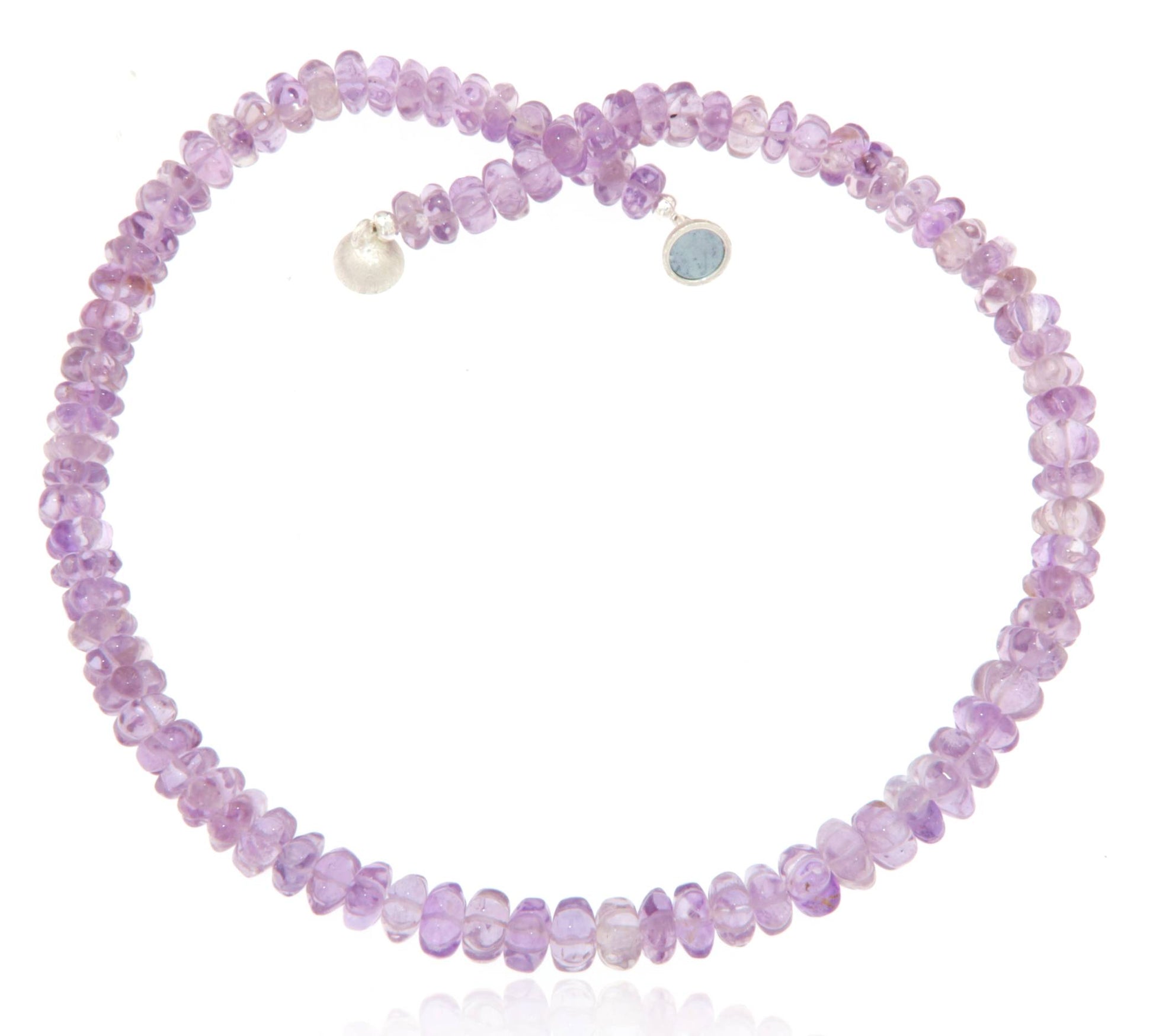 Ametrin Edelstein Schmuck Kette -Blumenrondelle - 925er Silber #5122