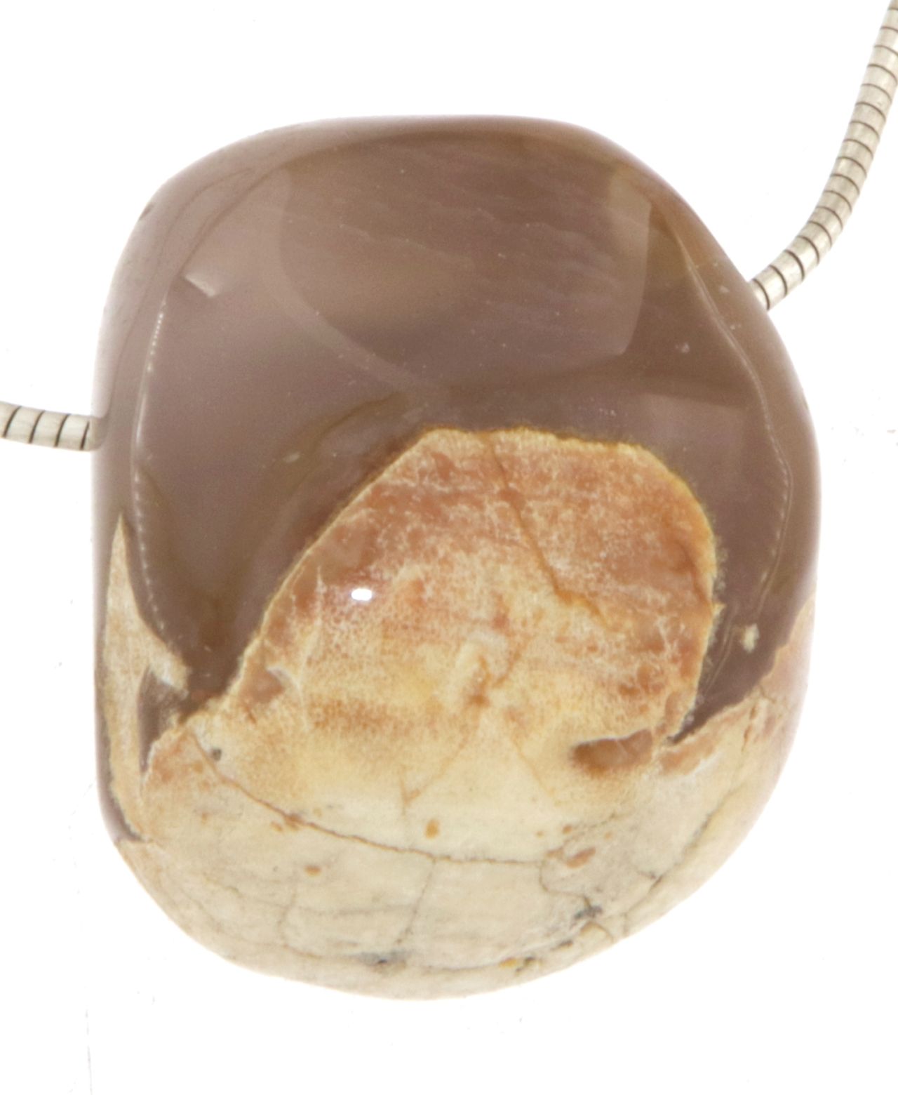 Amulettstein Trommelstein Edelstein Schmuck Ketten Anhänger #6335