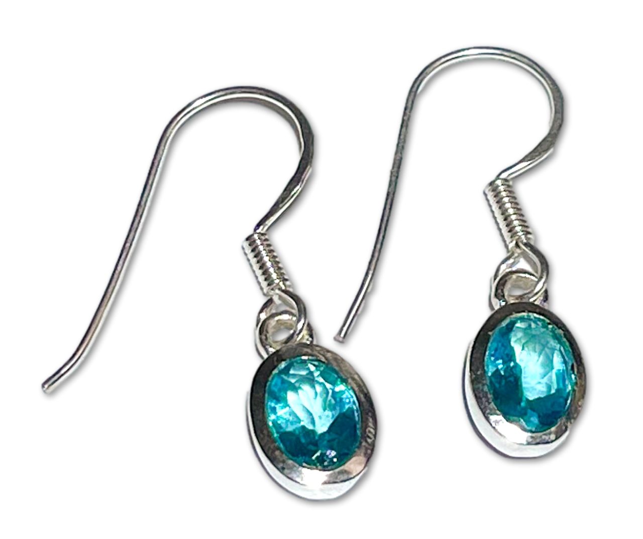 Ohrringe aus Apatit - A Qualität - 925er Silber Schmuck #5155