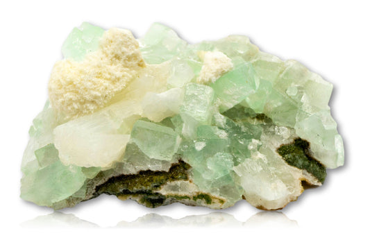 grüne Apophyllit Druse - Stibilite - 228g - Mineralien - Freeform #5201