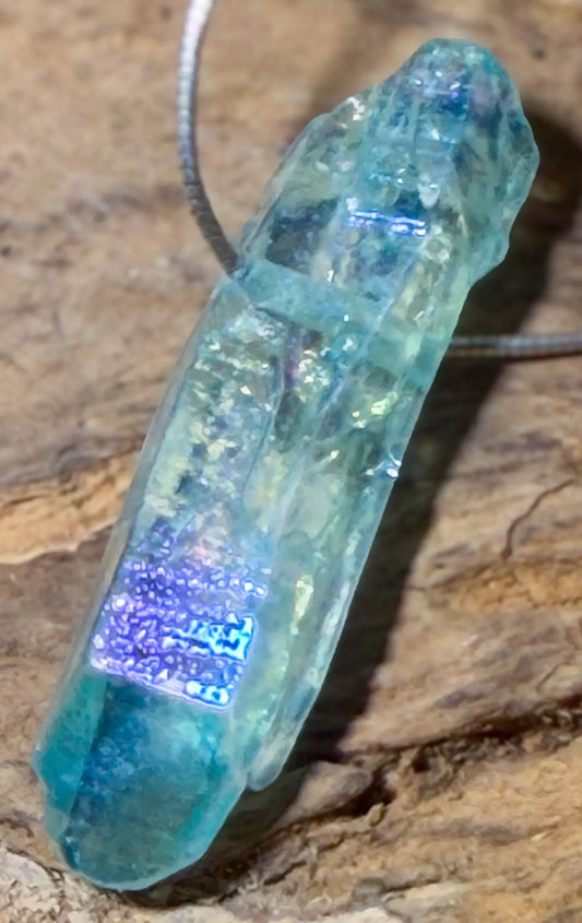 Aqua Aura Kristall Schmuck Ketten Anhänger - Edelstein A Qualität #5103 - seelensteinchen