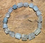 Aquamarin - Edelstein Armband - Beryll - Schmuck - 925er Silber - #7209
