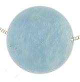 Colgante de bola de aguamarina de 20 mm - Colgante de collar de piedra pulida - Gema de calidad A #5984