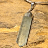 Aquamarin Edelstein Schmuck Ketten Anhänger mit 925er Silber Öse - A Qualität #7048