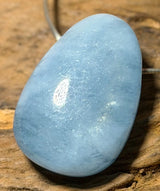 Aquamarin Trommelstein Edelstein Schmuck Anhänger - AA Qualität #6469 - seelensteinchen