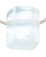Aquamarin Kristall Trommelstein Edelstein Schmuck Ketten Anhänger - A Qualität #6184
