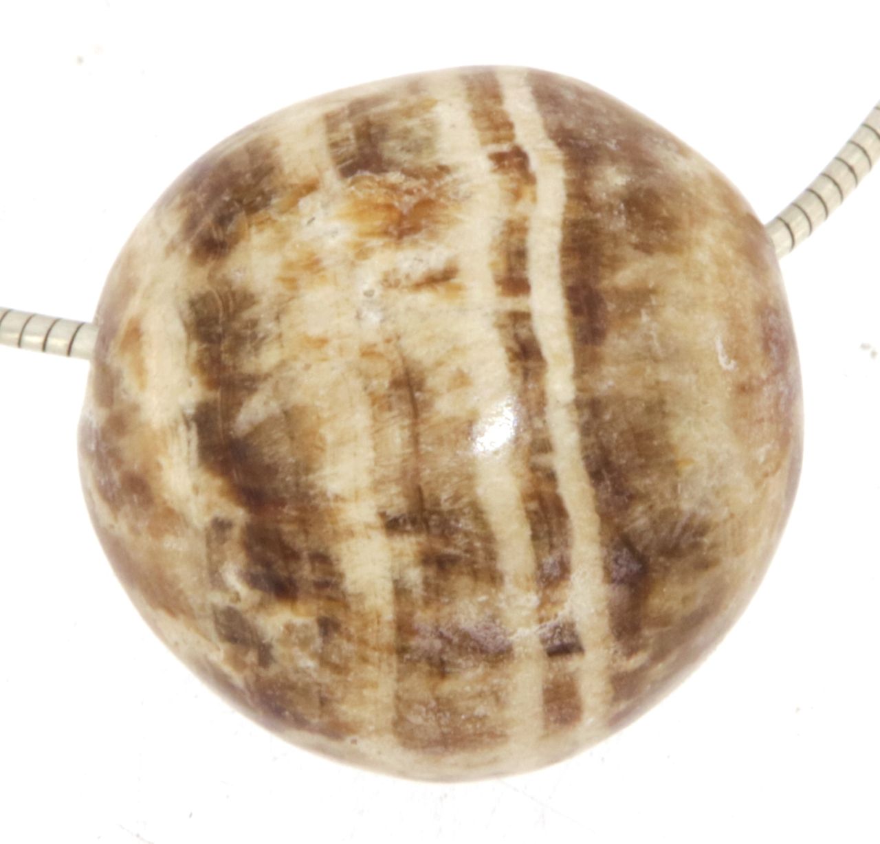 Aragonit Trommelstein Edelstein Schmuck Ketten Anhänger - A Qualität #0123