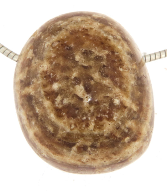 Aragonit Trommelstein Edelstein Schmuck Ketten Anhänger - A Qualität #6725