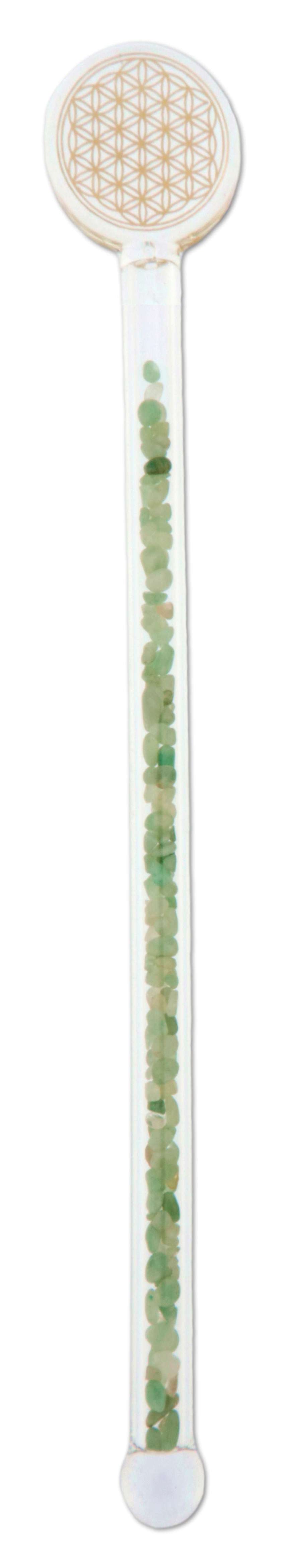 Edelsteinwasser Aventurin PREMIUM Vital Crystal Water Stick - Blume des Lebens - Wasseraufbereitung - seelensteinchen