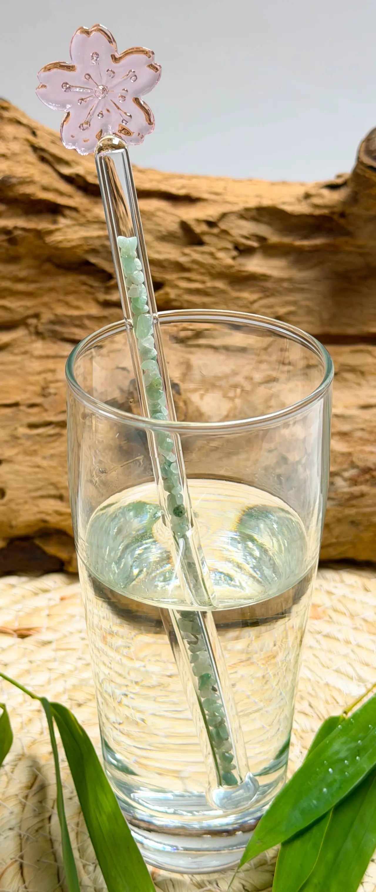 Edelsteinwasser Aventurin PREMIUM Vital Crystal Water Stick - Blume - Wasseraufbereitung - seelensteinchen