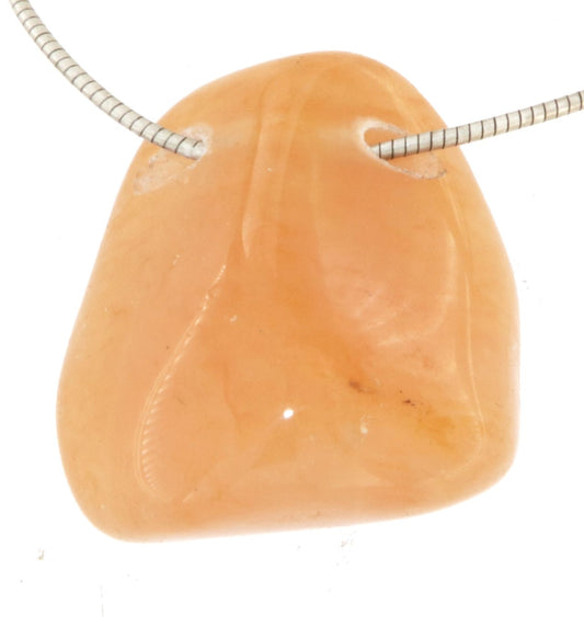 Aventurin orange Trommelstein Edelstein Schmuck Ketten Anhänger - A Qualität #7088