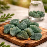 Aventurine Gemstone Water Treatment - Gemstone Water approx. 300g - Water Stones - Rough Stones #2037