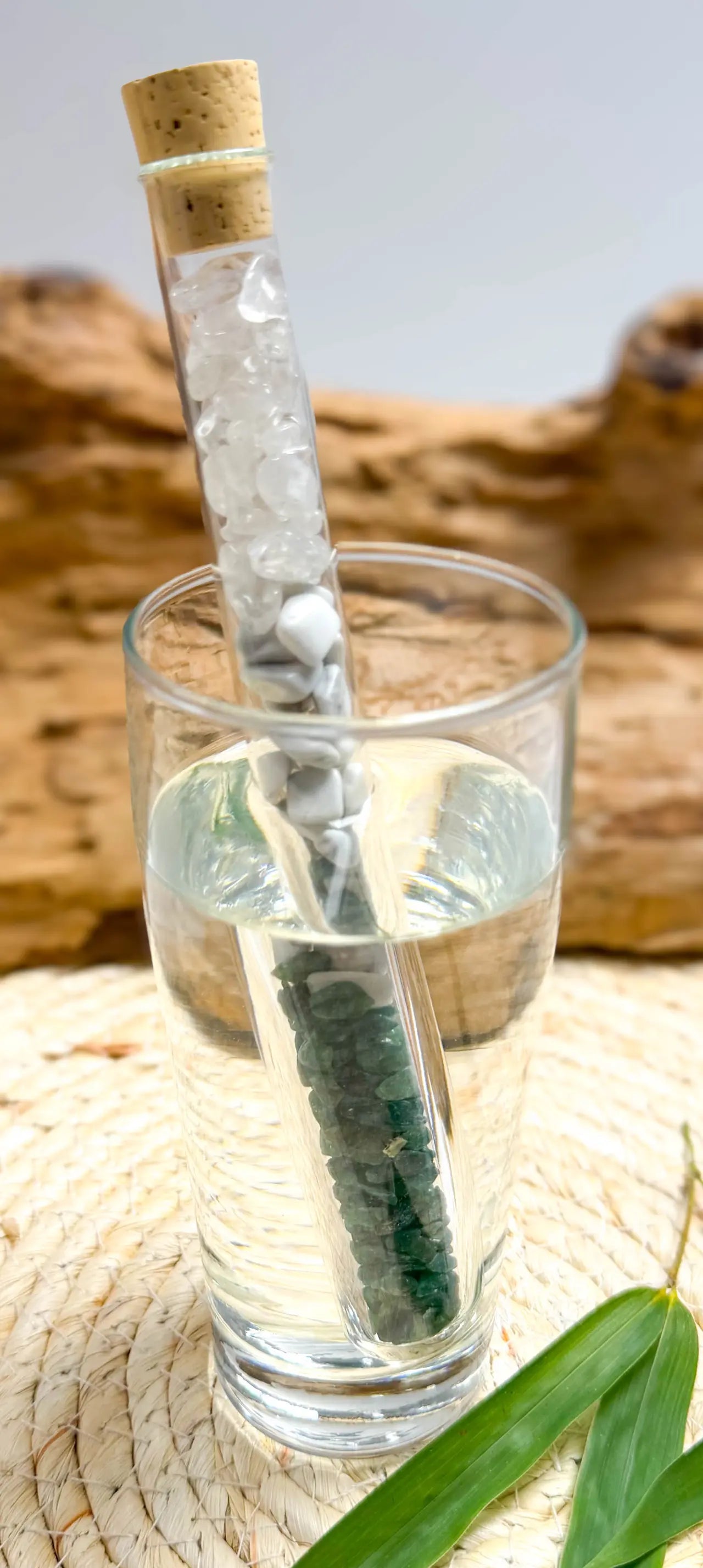 Edelsteinwasser Stab Aventurin Mischung - Wassersteine - Wasser energetisieren #2002 - seelensteinchen