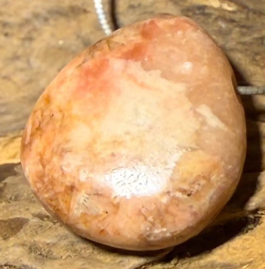 Baryt Trommelstein Edelstein Schmuck Ketten Anhänger - A Qualität #0487 - seelensteinchen