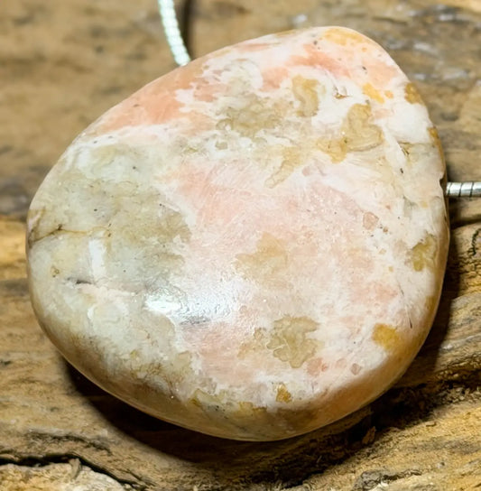 Baryt Trommelstein Edelstein Schmuck Ketten Anhänger - A Qualität #6299 - seelensteinchen