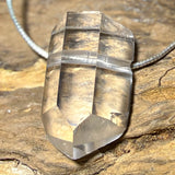 Punta de cuarzo transparente - Colgante de collar de piedra preciosa - Calidad A #4130