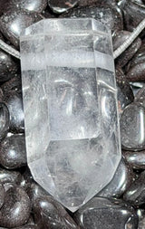 Rock Crystal Point - Gemstone Jewelry Pendant - A Quality #4130