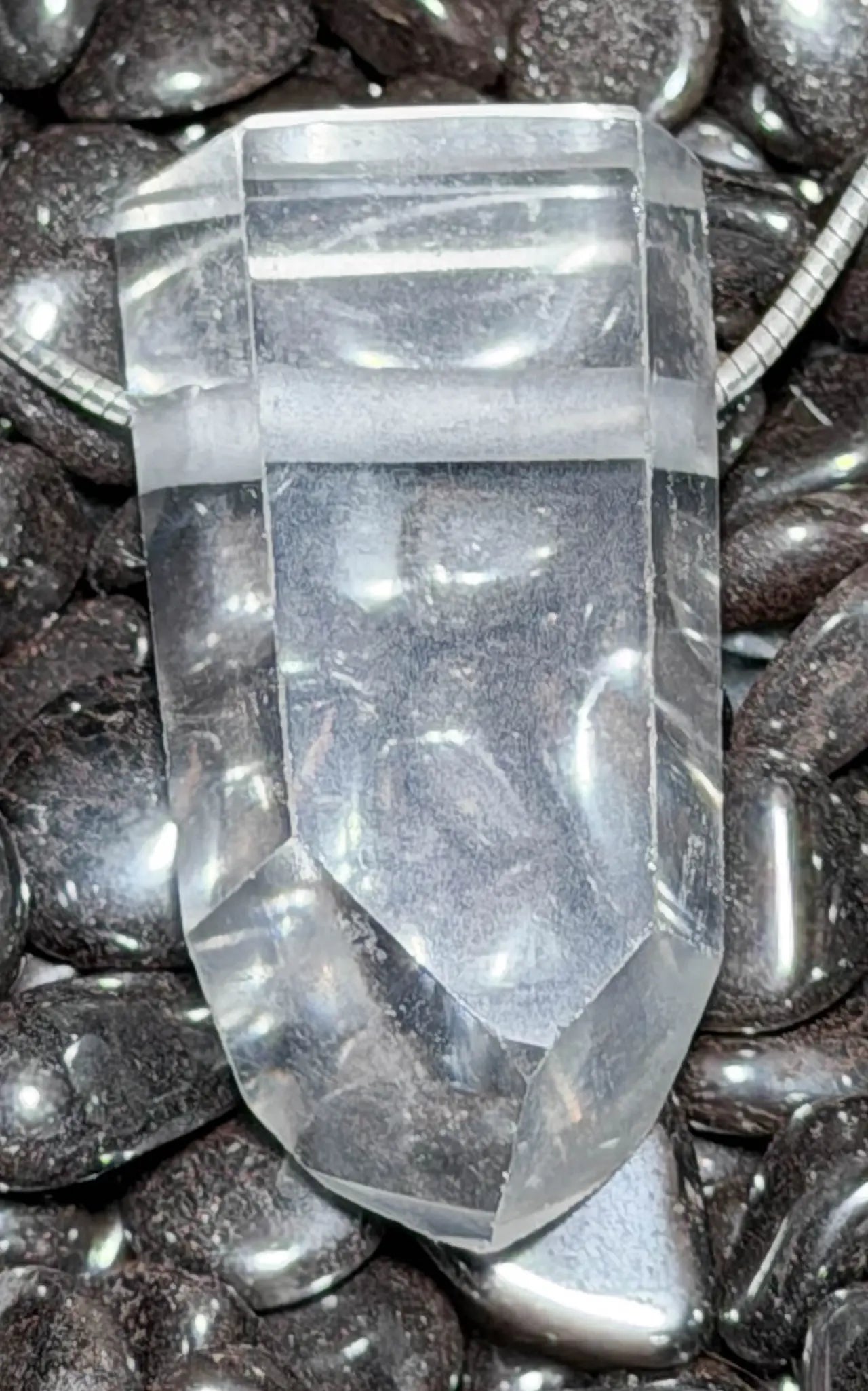 Bergkristall Spitze - Edelstein Schmuck Ketten Anhänger - A Qualität #4127