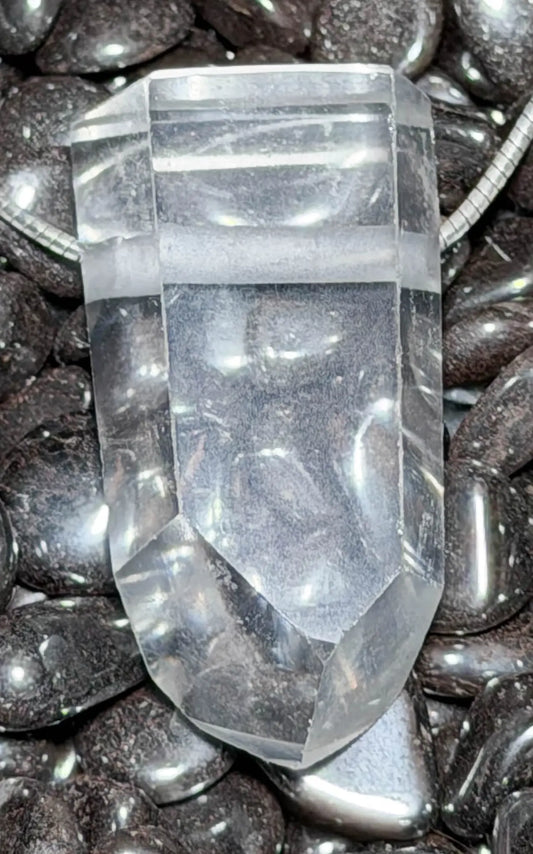 Bergkristall Spitze - Edelstein Schmuck Ketten Anhänger - A Qualität #4127