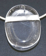 Bergkristall Trommelstein Edelstein Schmuck Anhänger - A Qualität #7164