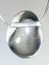 Colgante de cuarzo de roca, piedra tamborileada, joya, colgante de collar - Calidad A #2679