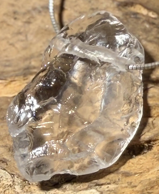 Bergkristall Nugget Trommelstein Edelstein Schmuck Anhänger - A Qualität #4005 - seelensteinchen