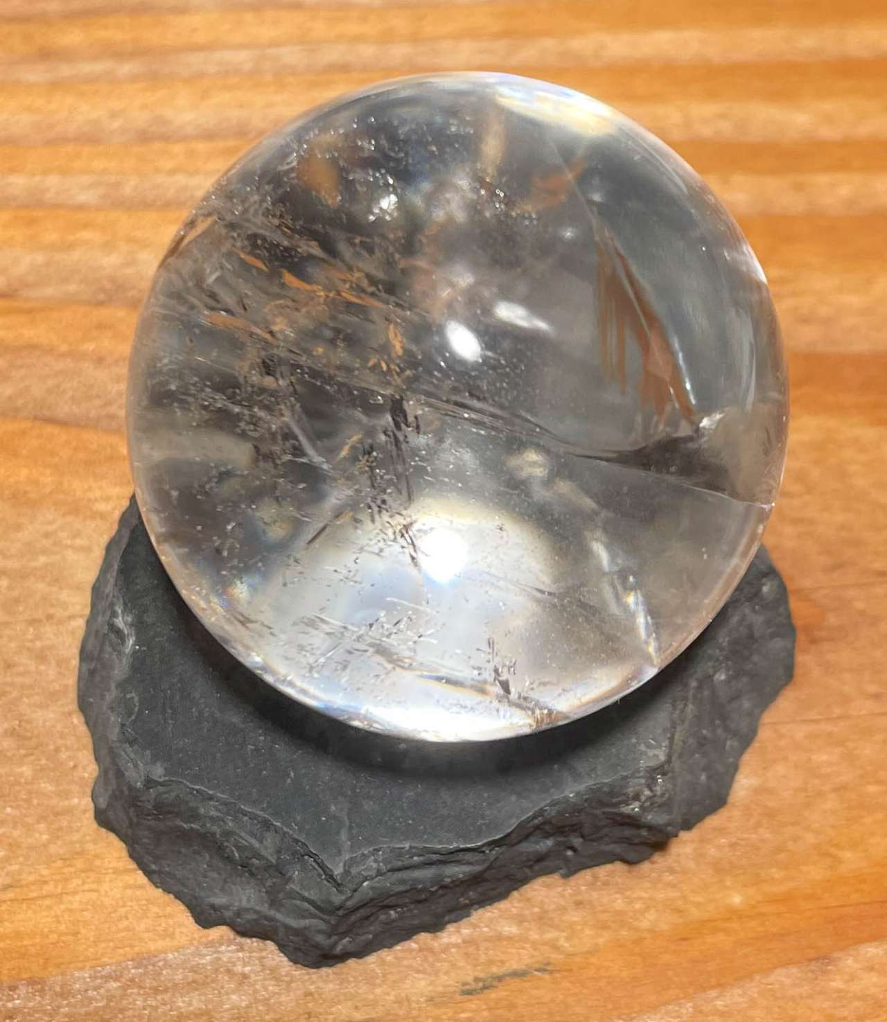 Bergkristall Kugel 40mm - Handschmeichler - Auflagestein - Massagestein - Edelstein - Mineralien - poliert #6596