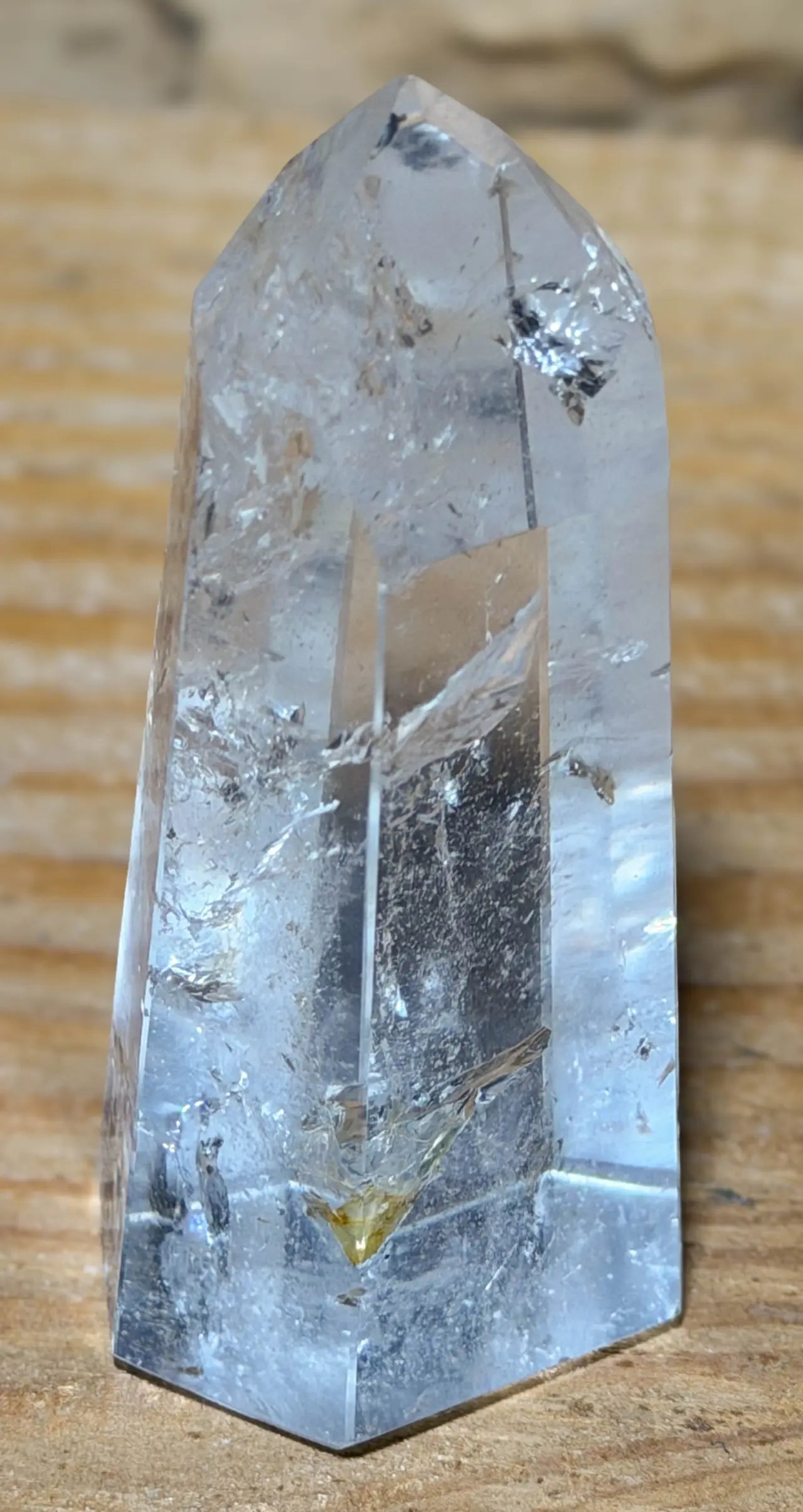 traumhafte Bergkristall Edelstein Spitze 87g - Mineralien - A Qualität #4091