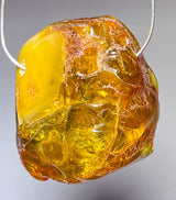 XXL Bernstein Edelstein Schmuck Ketten Anhänger - baltic amber #7231