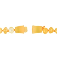 edle Baby Edelstein Bernstein Kette geknotet mit Sicherheitsverschluss #7159