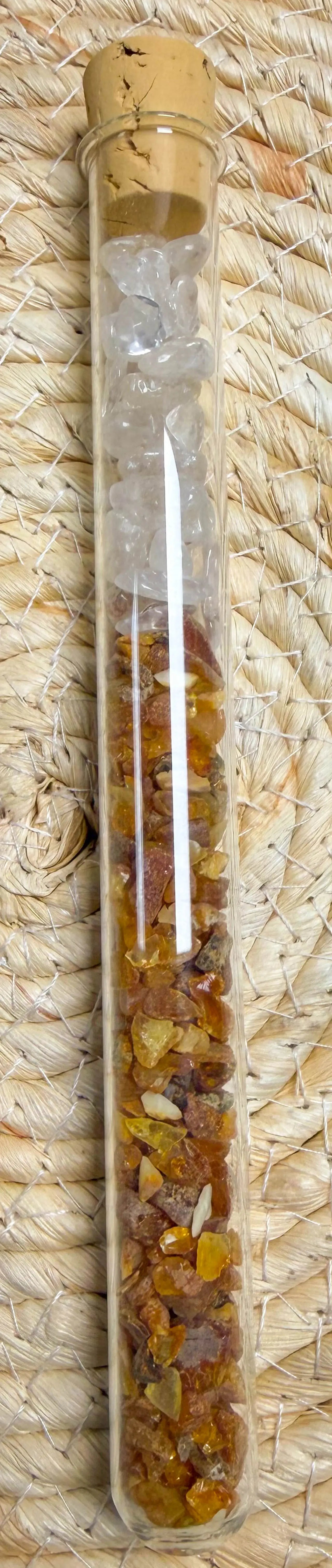 Edelsteinwasser Stab Bernstein Mischung - Wassersteine - Wasser energetisieren - seelensteinchen