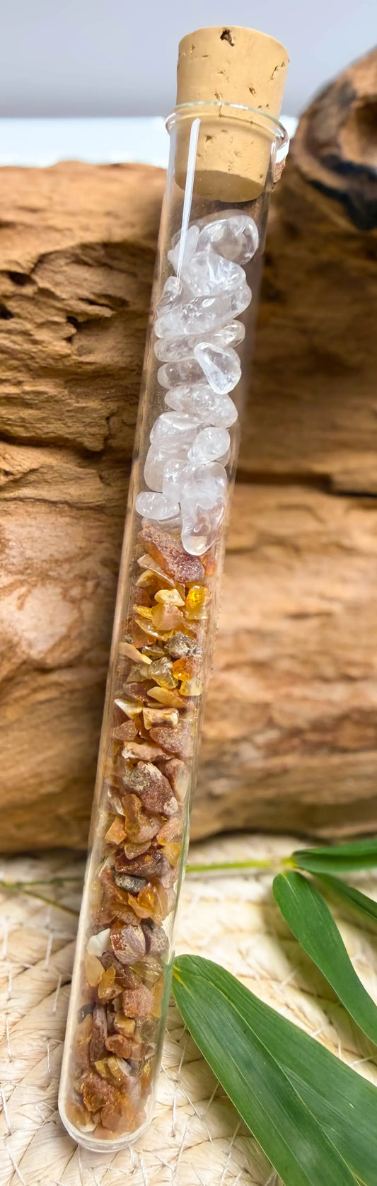 Edelsteinwasser Stab Bernstein Mischung - Wassersteine - Wasser energetisieren - seelensteinchen
