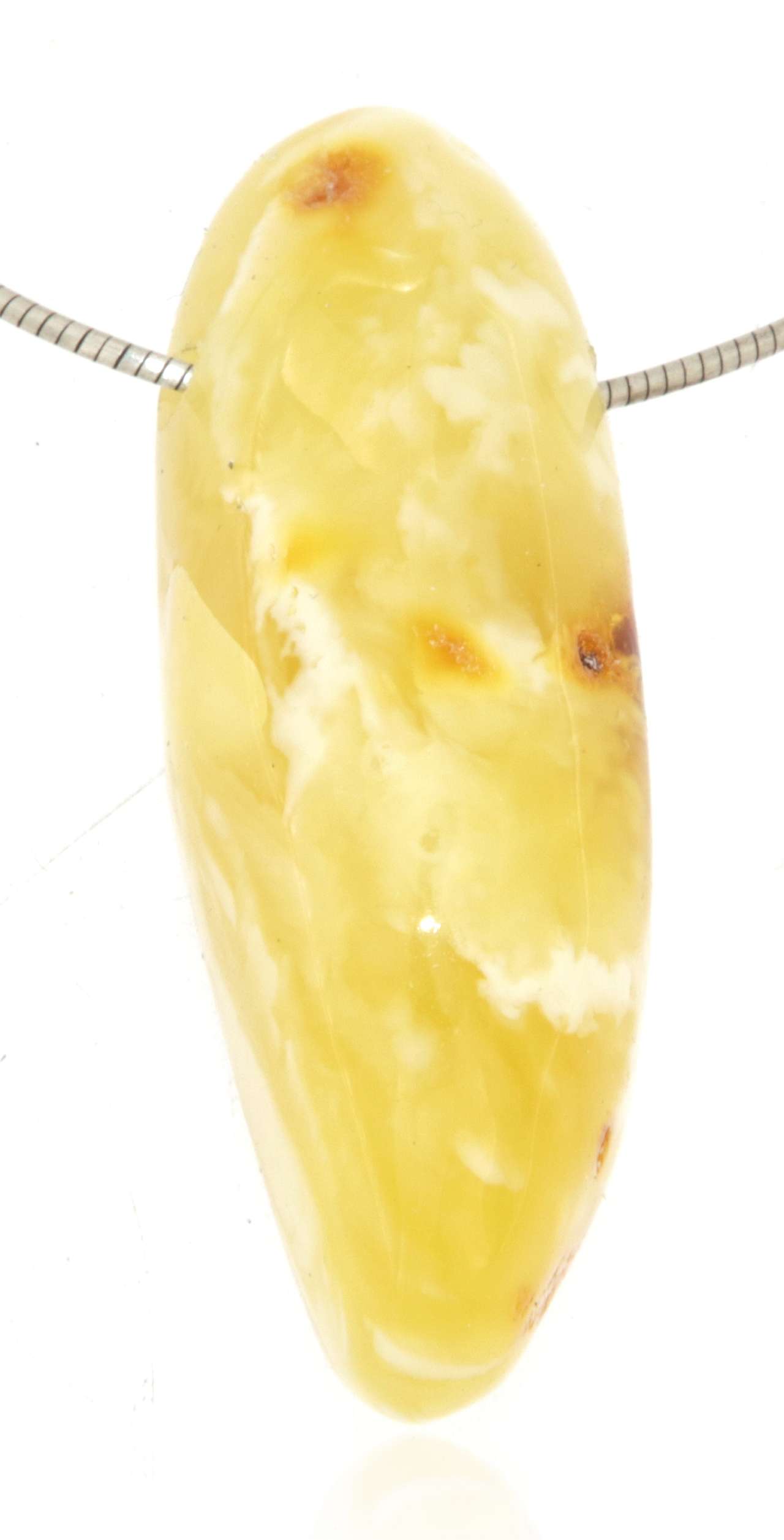 Bernstein Edelstein Schmuck Ketten Anhänger - baltic amber #6583