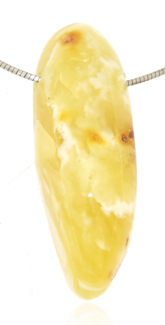 Bernstein Edelstein Schmuck Ketten Anhänger - baltic amber #6583