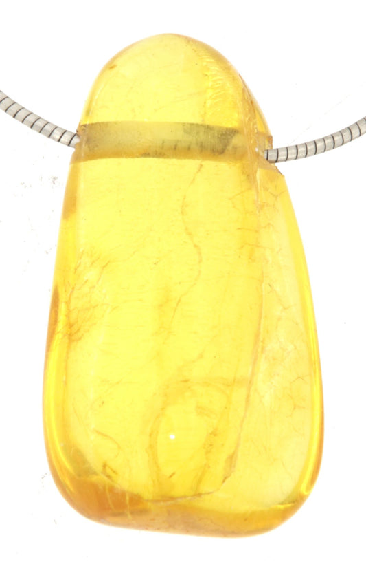 Bernstein Edelstein Schmuck Ketten Anhänger - baltic amber #0206