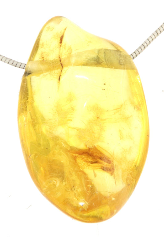 Bernstein Edelstein Schmuck Ketten Anhänger - baltic amber #0032