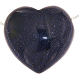 Corazón de Piedra Rodada de Arenisca Azul, Colgante para Collar de Joyería - Calidad A #6961