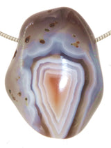 Botswana Achat - Trommelstein Schmuck Ketten Anhänger - Edelstein A Qualität #5539