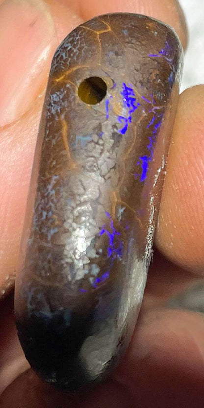 edler Australischer Boulder Opal Trommelstein Schmuck Ketten Anhänger - Edelstein A Qualität #5249