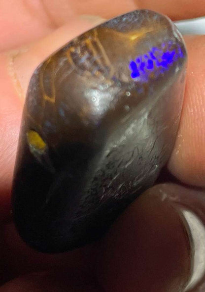 edler Australischer Boulder Opal Trommelstein Schmuck Ketten Anhänger - Edelstein A Qualität #5249