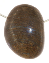 Bronzit - Trommelstein Schmuck Ketten Anhänger - Edelstein A Qualität #5275